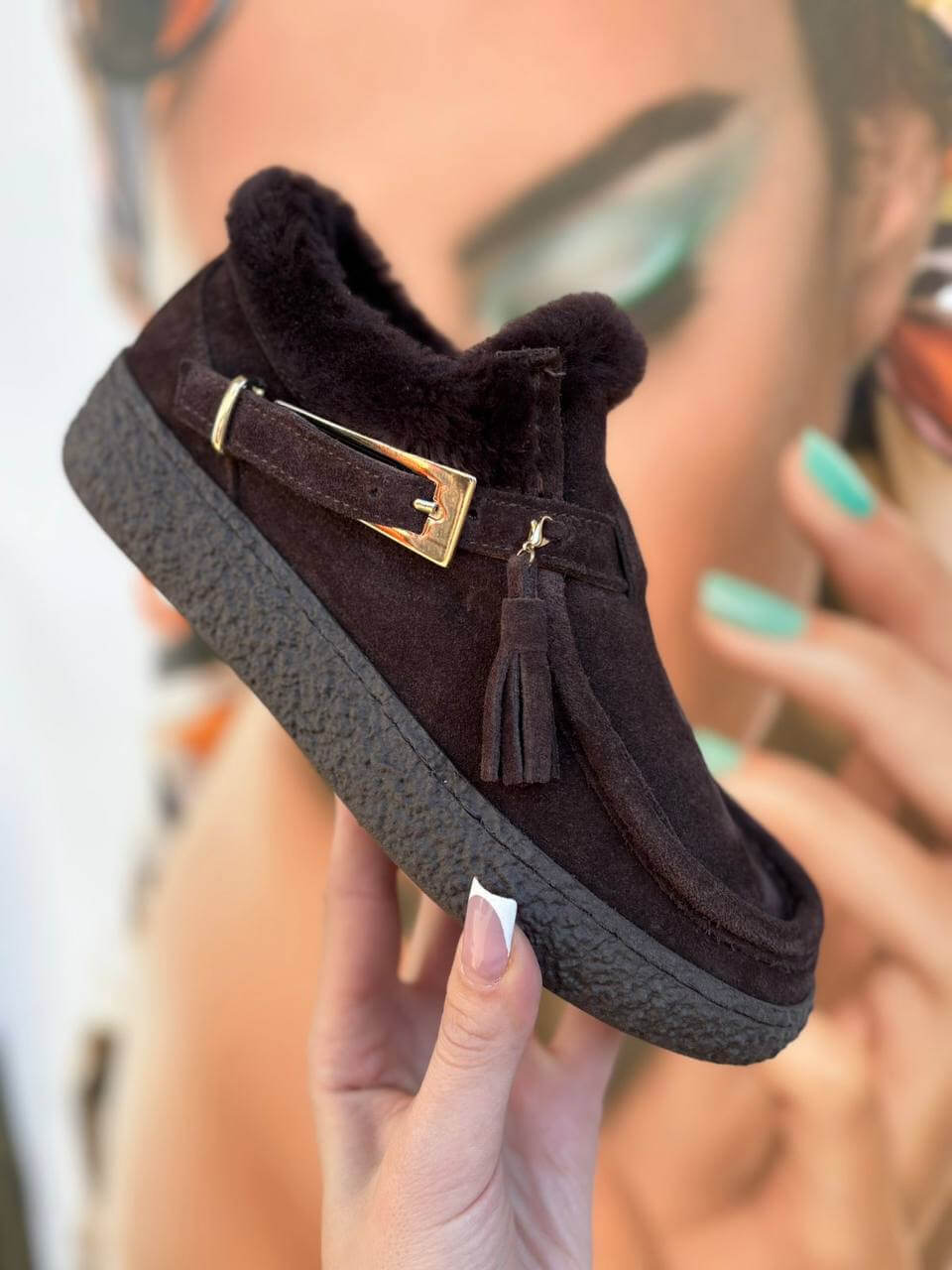 Мокасини Choco Shearling Tassel 41792